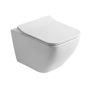 Унитаз подвесной ARTIS , сиденье: дюропласт, цвет: белый, арт. AR30116DP