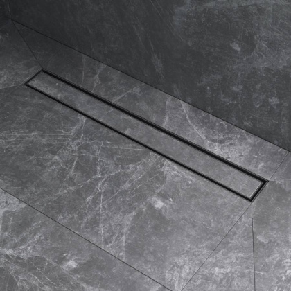 W01SC-U11-060-04BM MasterFlow Трап для душа линейный универс затвор Tile 60см цвет черн мат