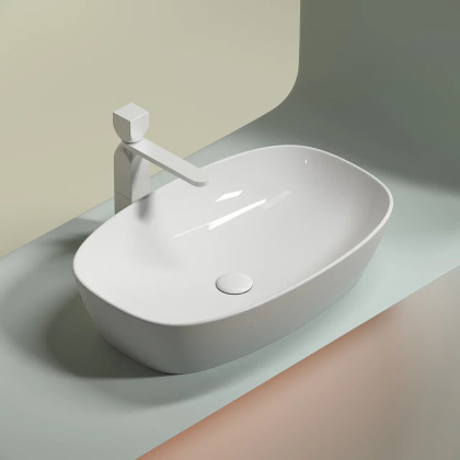 Умывальник чаша накладная овальная Element 600*380*138мм