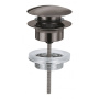 Донный клапан для раковины GROHE, темный графит глянец (65807A00)