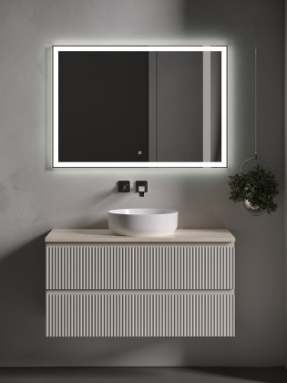 Тумба подвесная SANCOS Snob R 995х445х500, c двумя ящиками оснащенными доводчиками, Beige Soft , арт.SNR100CE