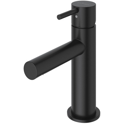 LEAF-LSM-A-L-NOP Смеситель для кухни однорычажный, с донным клапаном, исполнение Чёрный матовый