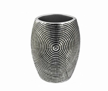 Стакан для зубных щеток Eider, 8х10х7 см, цвет серебро, K-33328