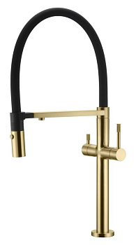 Смеситель для кухни UNO MATT GOLD c краном для питьевой воды Смеситель для кухни UNO MATT GOLD c краном для питьевой воды