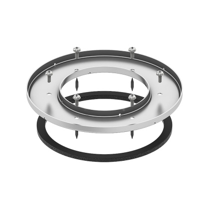 Монтажный комплект с прижимным фланцем TECEdrainpoint S, нержавеющая сталь