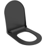 Сиденье с крышкой (soft close, slim) Taormina/Jet Flush,дюропласт, черный матовый, арт .A0333-004, шт