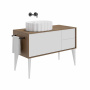 Раковина ARTBASIN Conchiglia накладная 50, белая матовая CC.wb.50\WHT.M