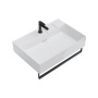 Раковина LOGICA мебельная\подвесная с одним отверстием 70, белая глянцевая