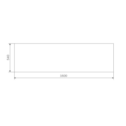 W93A-160-070W-P Gem, панель фронтальная 160x70 W93A-160-070W-P Gem, панель фронтальная 160x70