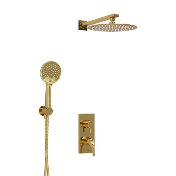 Встраиваемый комплект для душа с верхней душевой насадкой и лейкой A71207