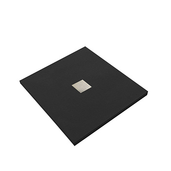 Поддон для душа из искусственного камня VST-2SR29090B, 900*900*35, черный матовый