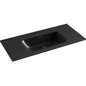 Умывальник накладной прямоугольный (цвет Черный Матовый) Element 1010*465*180мм
