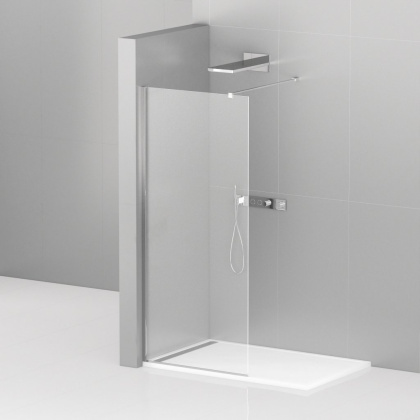 LIBERTA-L-1-120-120-C-Cr Душевая перегородка с односторонним входом 1200x1200x1950 мм