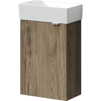 Тумба подвесная SANCOS Mini 355х205х500, с распашной дверцей, внутри 1 полка, дуб чарльстон , арт.MN35ECHL