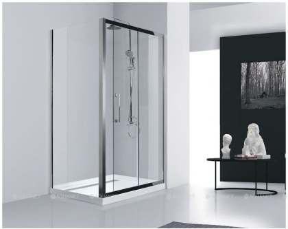 Душевой уголок Aquanet Delta NPE1131 140x80, прозрачное стекло