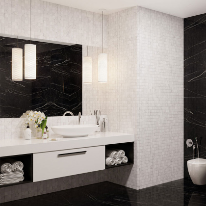 Керамическая мозаика, Carrara Matt 48х48, 5х5 см Керамическая мозаика, Carrara Matt 48х48, 5х5 см