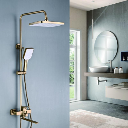 Душевая стойка со смесителем Shevanik S61G S6136G