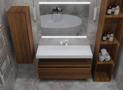 Столешница моноблок FLAT 100см Столешница моноблок FLAT 100см