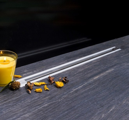 13100036 Линейный трап 950 мм CONFLUO PREMIUM SLIM LINE, ультратонкая модель с дизайн-вставкой Slim Исполнение: Матовый хром 