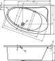 Акриловая ванна Riho Lyra, 140х90 см L  Акриловая ванна Riho Lyra, 140х90 см L
