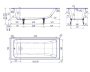 Ванна чугунная Creto Strong 160x70 см 25-1160
