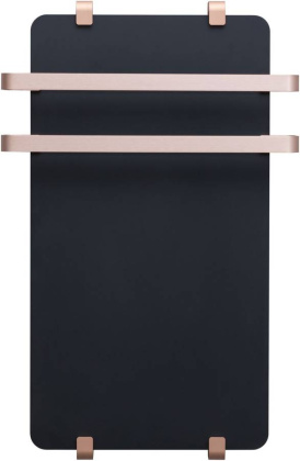 Полотенцесушитель электрический Allen Brau Infinity 80x44 с рейлингом 2.0 и креплением, медь браш