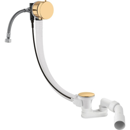 Слив-перелив с наливом OMNIRES CGS TK132-PLUS-3.04+64-SGL (золото)