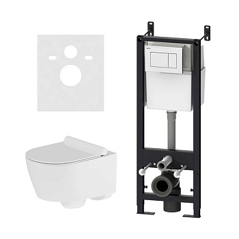 DX77.IS10101.1700 Инсталляция с клавишей Белый с подвесным унитазом Jupiter безободк с сид м/лифт DX77.IS10101.1700 Инсталляция с клавишей Белый с подвесным унитазом Jupiter безободк с сид м/лифт