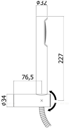 Душевой гарнитур Paffoni Birillo ZDUP054CR Душевой гарнитур Paffoni Birillo ZDUP054CR