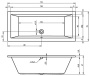 Акриловая ванна RIHO LUSSO 170-75 Акриловая ванна RIHO LUSSO 170-75