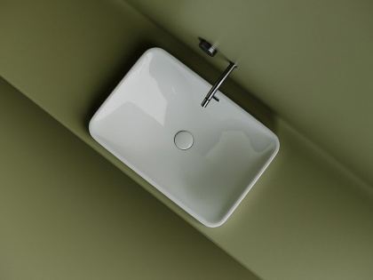 Умывальник прямоугольный встраиваемый сверху в столешницу Element 605*415*185мм