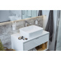 Тумба под накладную раковину EXCELLENT Tuto 80 см (белый/белый), 1 ящик
