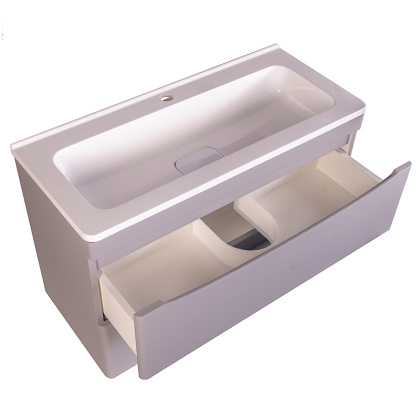 Тумба подвесная Creto Oro 80 см 24-HN80-GR серый люкс