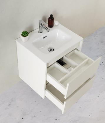 Тумба с раковиной подвесная BelBagno KRAFT 39-50 Bianco Opaco, раковина белая Тумба с раковиной подвесная BelBagno KRAFT 39-50 Bianco Opaco, раковина белая