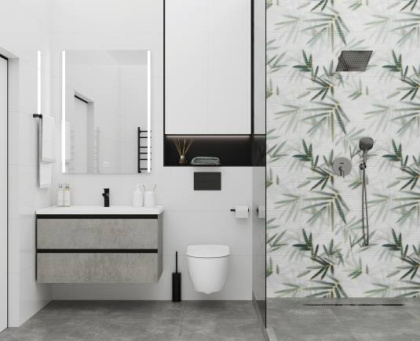 Ice blanco Плитка настенная 48000R 40x80 глянцевый обрезной