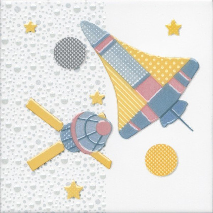 Керамический декор VT\A371\5009 Бон Вояж голубой (20см*20см*6,9мм) (10шт/0,4м2) Шаттл, шт