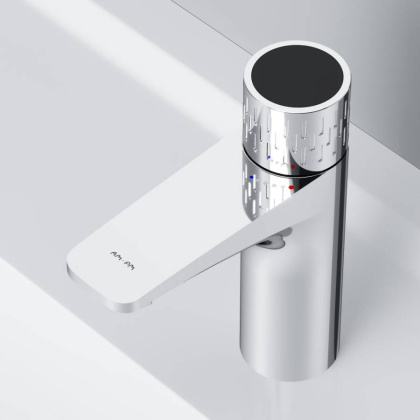 F90A02400 Gem Смеситель для умывальника с индикацией температуры, хром, шт.