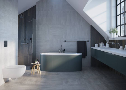 Керамогранит Lines темно-серый 60х60