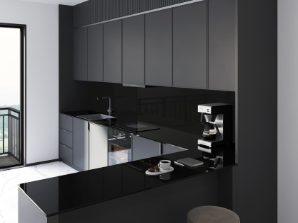 Керамогранит ALPI BLACK 2400х800х15мм Polished