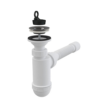 Слив для умывальника с подключением