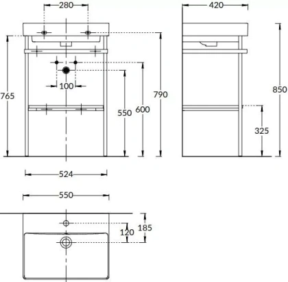 Металлическая структура PRO 55 напольная, черная матовая Металлическая структура PRO 55 напольная, черная матовая