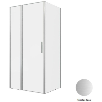 Душевой уголок Allen Brau Priority 100x90 3.31029.BA + 3.31044.BA серебро браш