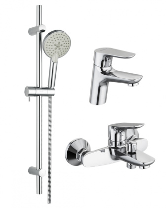 409007700 Origin Bit, набор 3 в 1: смес. д/умывальника, смес. Для ванны/душа, душ. комплект