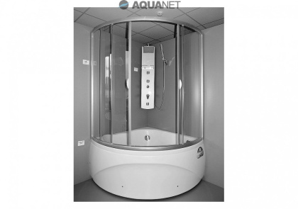 Шторка для ванны Aquanet Fregate, прозрачное стекло