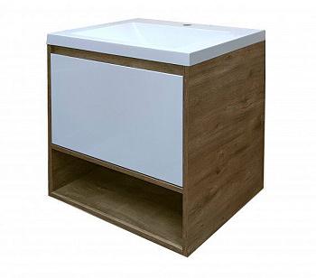 Комплект мебели Monaco Wood 700х480 подвесной 1 ящик (ШхГхВ) 698х476х607 Комплект мебели Monaco Wood 700х480 подвесной 1 ящик (ШхГхВ) 698х476х607
