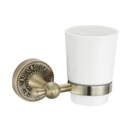 Стакан керамический с держателем бронза, RG1012Q Rose, Бронза