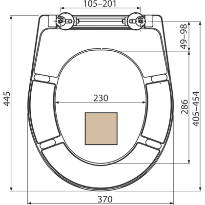 Alcaplast Сидение для унитаза Softclose светло-коричневое A604 BAHAMA Alcaplast Сидение для унитаза Softclose светло-коричневое A604 BAHAMA