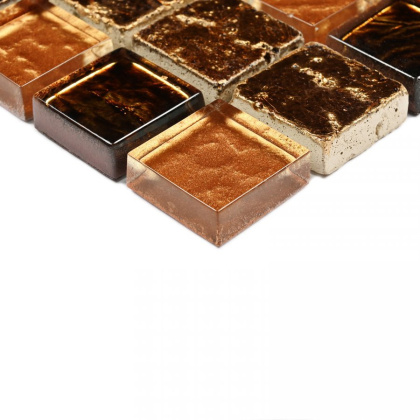 Мозаика стеклянная с камнем Antik-2 (чип 8*23*23) 300*300(11шт.-0.99м2), м2