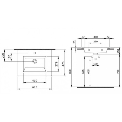 Раковина Bocchi Milano 1161-004-0126 черная матовая Раковина Bocchi Milano 1161-004-0126 черная матовая