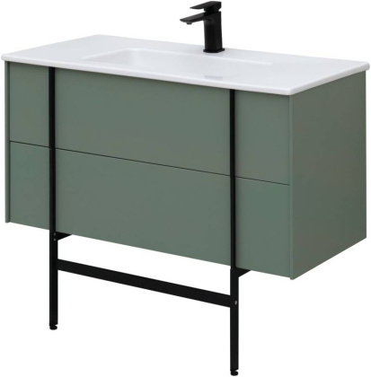 Тумба под раковину Allen Brau Reality 100 1.32007.CGM олива матовый